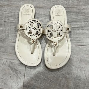 White Tory Burch Sandals